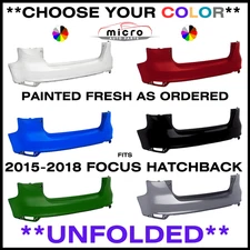 NEW REAR BUMPER FOR 2015-2018 FOCUS HATCHBK PAINTED CHOOSE YOUR COLOR FO1100712