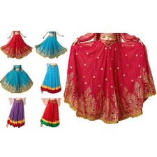 Women Maxi Skirt Streetwear Belly Dance Travel India Dancing Ballroom Dress Up