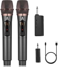 Sistema De Microfonos Dinamicos V  i Receptor Recargable Estilo De Lujo