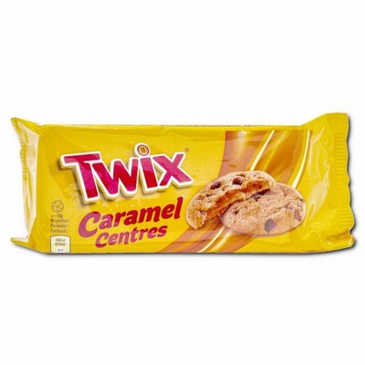 (19,72 /1kg) Twix Cookies Caramel Centres, Kekse, Gebäck, 144g Packung