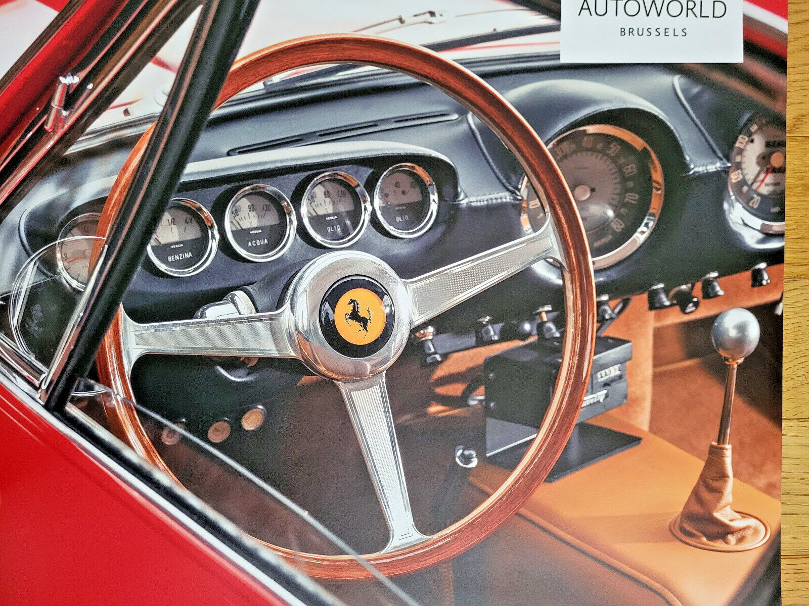FERRARI- AFFICHE D'EXPOSITION ORIGINALE- 75E ANNIVERSAIRE - BRUXELLES 2022- RARE image 4