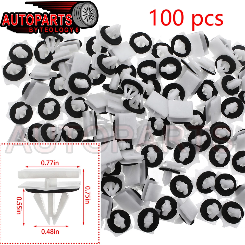 Retentor de clipes de náilon para moldagem de painel serve para 2016 Ram 1500 2500 3500 4500 5500 - Imagem 2 de 4