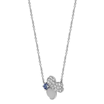 Tiffany & Co Paper Flowers Diamond and Tanzanite Pendant