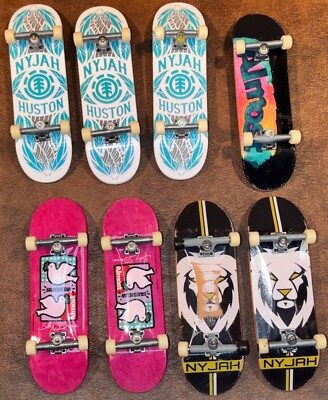 (x8) Tech Deck Mini Skateboard Fingerboards Lot NYJAH HUSTON