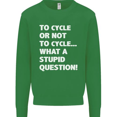 Cycling To Cycle Funny Cyclist Bicycle Bike Kids Sweatshirt Jumper - Picture 6 of 82