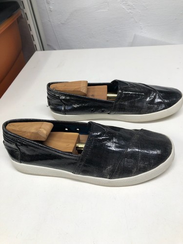 toms avalon black coated canvas