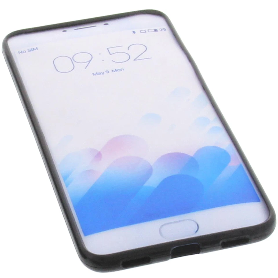 Custodia per Meizu M3 Note Custodia Cellulare TPU Gomma Custodia Nera - Immagine 3 di 4