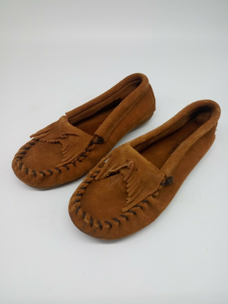 Minnetonka Brown Suede Moccasins Men’s Size 7 EUC Amazon.com | Minnetonka Men main image 4