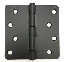 Door Hinge 4" with 1/4" corner radius 4 inch Multi Pack ORB/Satin Nickel/Black