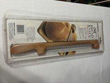 New old stock Emson Chef Rite Bread Knife Woodtone Handle Serrated Stainless