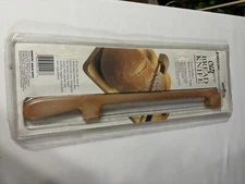 New old stock Emson Chef Rite Bread Knife Woodtone Handle Serrated Stainless