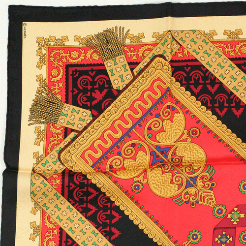 Hermes Scarf BRINS D'OR 90cm Silk Carre Foulard JULIA ABADIE - Picture 6 of 8