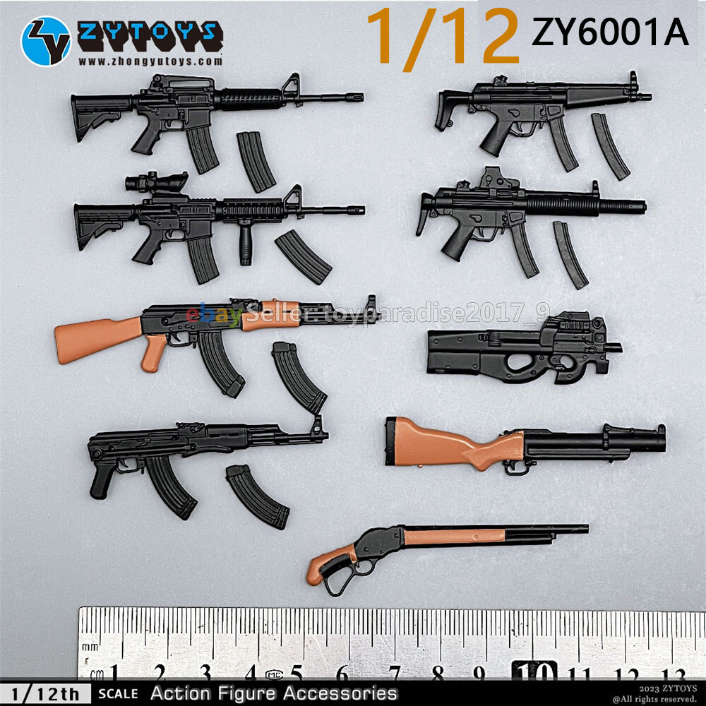 ZYTOYS 1/12 Scale Weapon Set Model For 6