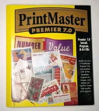 Vintage Print Master Premier 7.0 Win 95/NT Flawed Cover