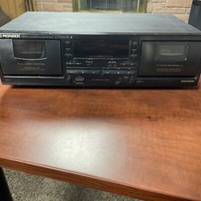 Vtg Pioneer Dual Cassette Deck CT-W403R. Works. Tested