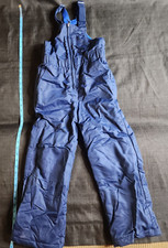 Winter Ski Pants Bib front Kids Youth S 6-7 Navy  T75 