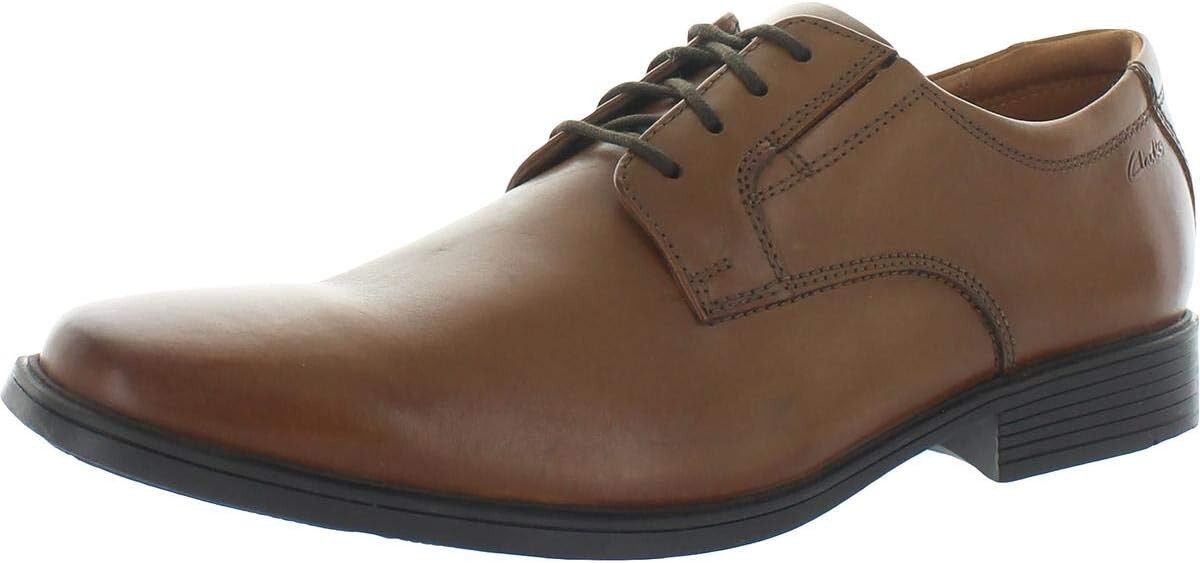 靴 Clarks Tilden Plain 9G (43) Amazon.com | Clarks Men's Tilden Plain Oxford, Dark Tan Lea