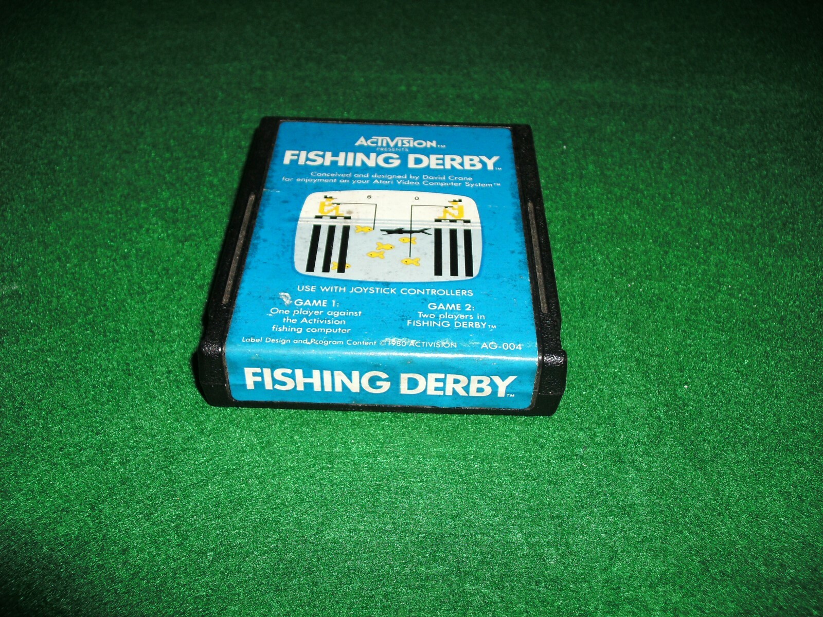 ATARI 2600 FISHING DERBY GAME!! OLD SCHOOL!! IT DOES WORK!! GAME ONLY!!