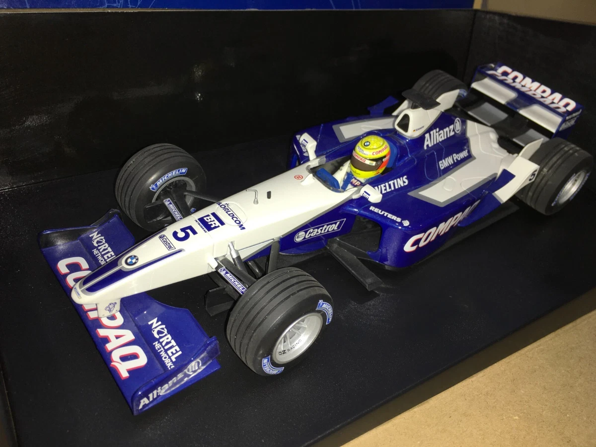 【希少】ミニチャンプス 1/18 ウィリアムズ R.シューマハ F1 2001 MINICHAMPS 1:18 Scale Diecast Formula 1 Cars 2001 Vehicle Year for