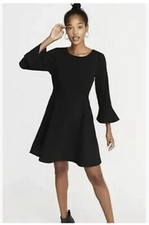 Old Navy Dress Plus size L Black Fitted and flared Flared sleeves Round neckline