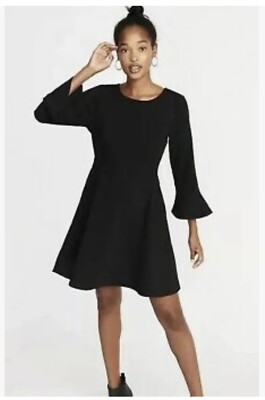 Old Navy Dress Plus size L Black Fitted and flared Flared sleeves Round neckline | eBay Old Navy Dress Plus size L Black Fitted and flared Flared sleeves Round neckline | eBay