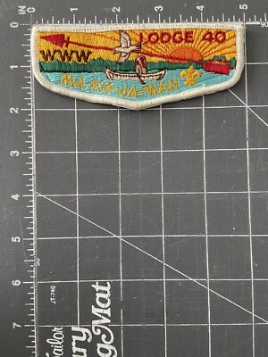 Vintage Junge Pfadfinder Of Amerika BSA Ma-Ka-Ja-Wan Order Of The Pfeil OA Lodge