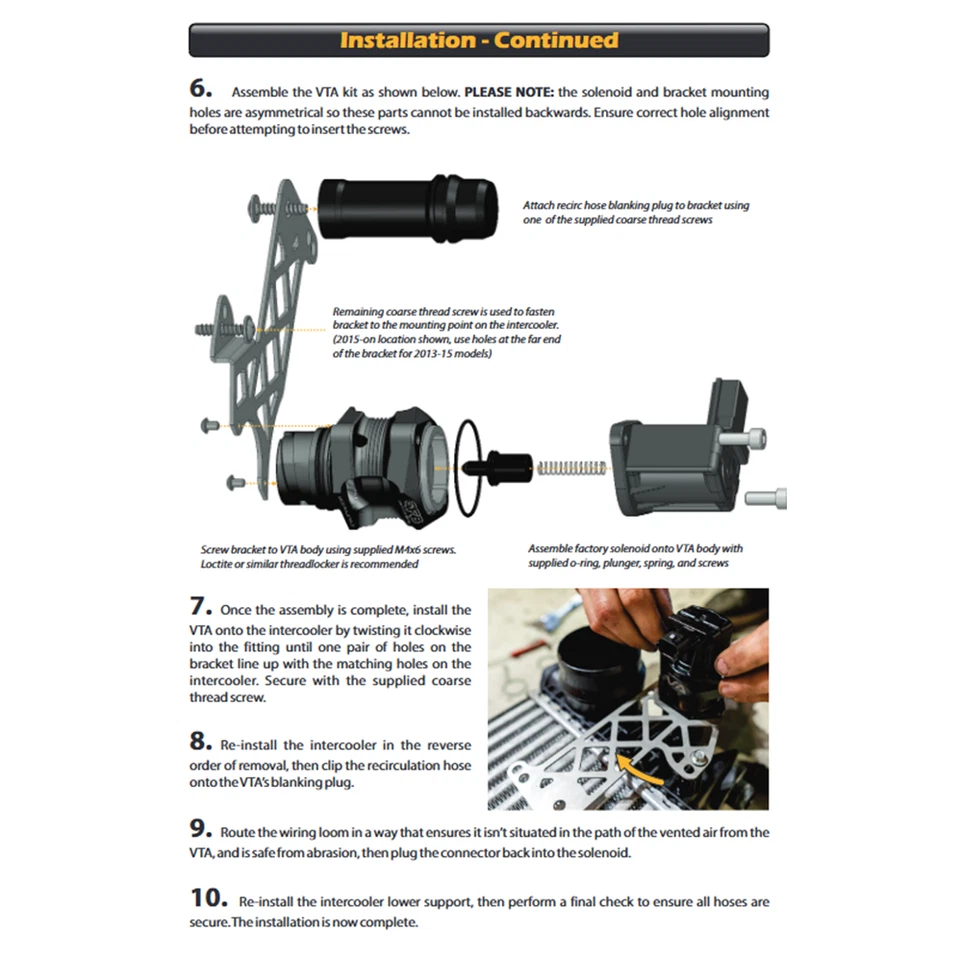 Válvula de soplado Go Fast Bits VTA atornillable directo para Ford F-150 2.7 y 3.5 EcoBoost Foto 4 de 4