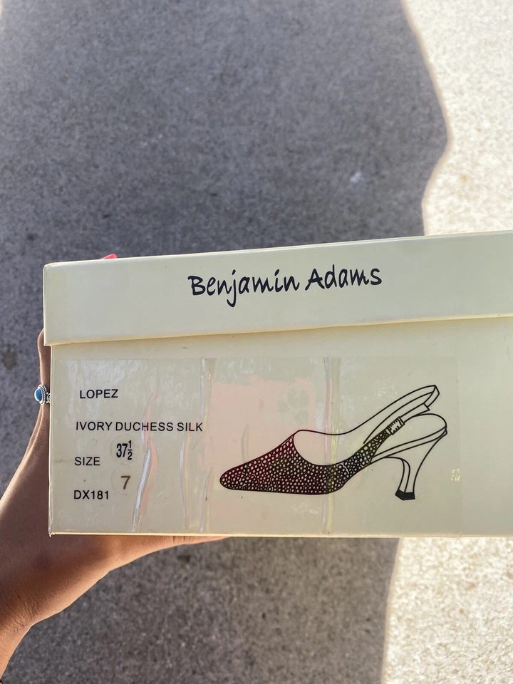 Новый в коробке новый блестящий свадьбы дизайнер каблуки туфли бриллиант сексуальный Stiletto $399 размер 7 - Изображение 3 из 4