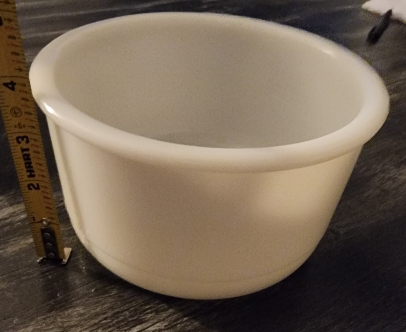 Vintage White Milk Glass Mixing Bowl eBay