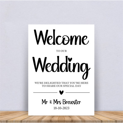 Personalisierter Hochzeitsschild Postkasten, Gästebuch, Freudentränen, Konfetti individuell