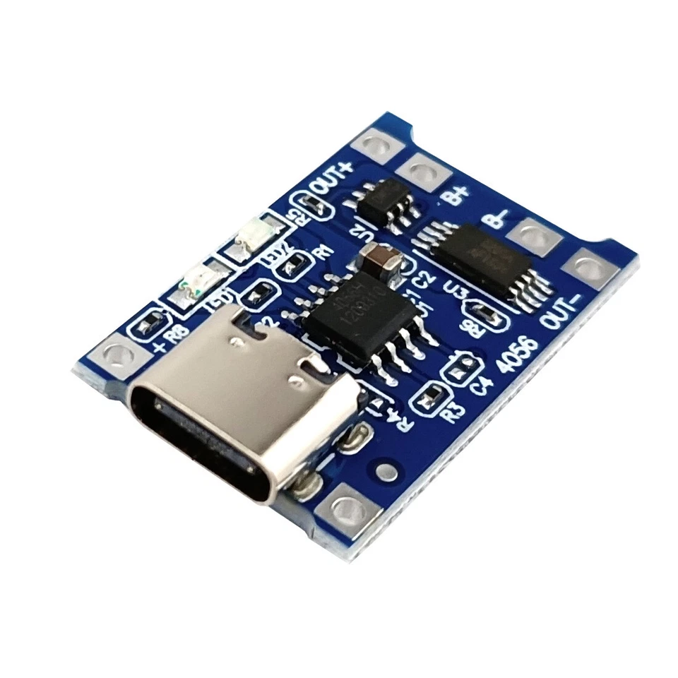 5 x Type USB C TP4056 Lithium Battery Voltage Charging Protector Board Module 5V - Image 2 of 4