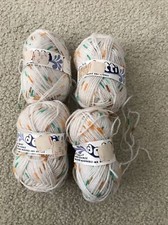 Dotti acrylic yarn lot of 4 beige 6006 - 1 ounce each