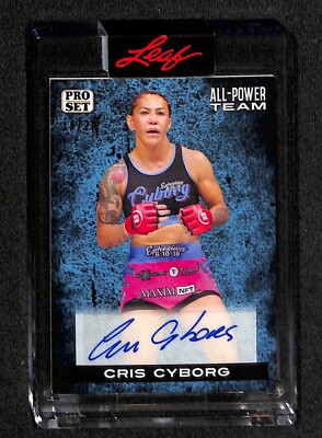 2022 LEAF PRO SET CRIS CYBORG AUTO 16/20 ALL POWER TEAM ENCASED
