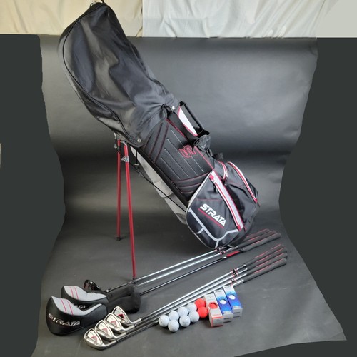 Callaway Strata Plus 7 Golf Club Set 6-8, P, 3, 5 wood & Driver, Matching Bag LH