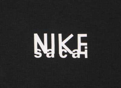 Nike x Sacai T-shirts Black Tee Top XS-XXL DQ9055-010 Japan Size