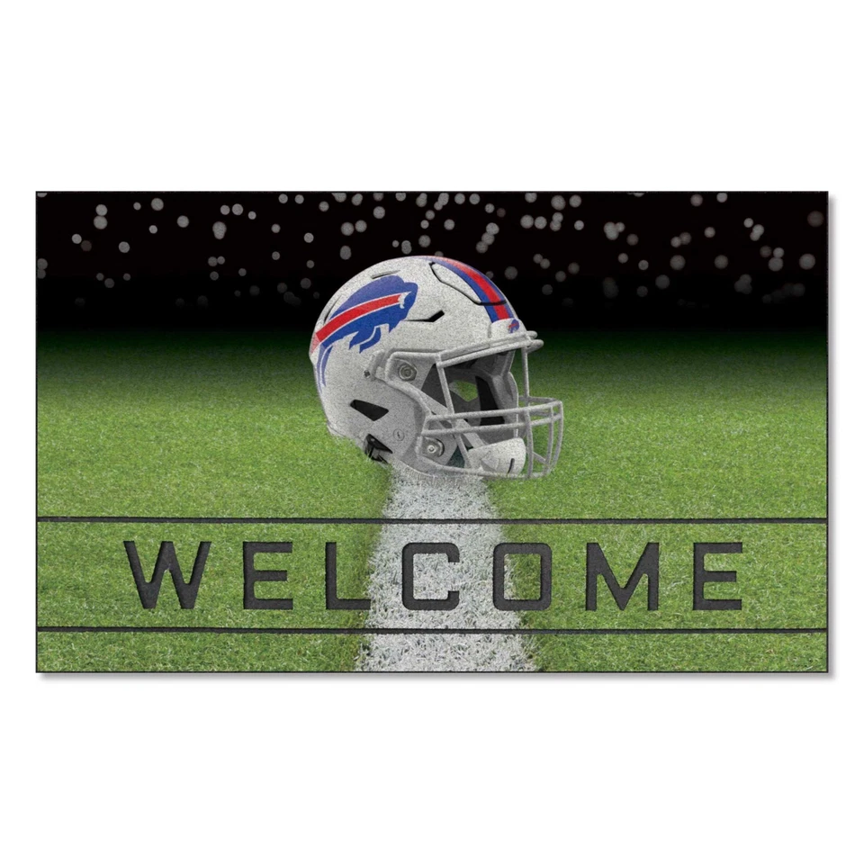Alfombrilla de puerta de bienvenida Buffalo Bills Crumb Rubber 30x18 Foto 2 de 2