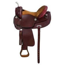 Premium Leather Western Barrel Racing Horse Saddle Tack Set Size 14" to 18"
