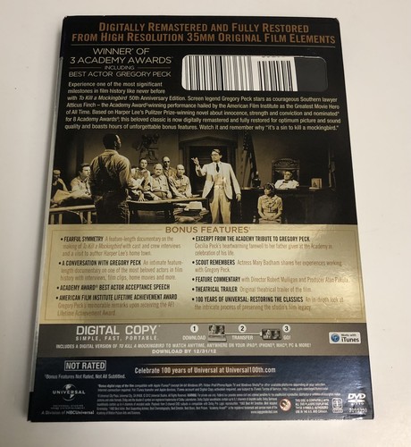 To Kill a Mockingbird DVD 50th Anniversary; Gregory Peck - Picture 2 of 8