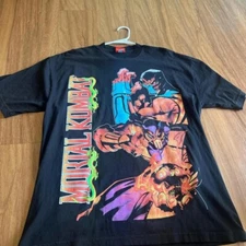 Mortal kombat vintage punk band short sleeve black color shirt S-5XL