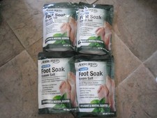 New  4 X 16 oz Assured Refresh Foot Soak Epsom Salt Spearmint  Menthol Scented