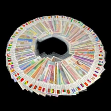 Lot of 100 Different UNC World Banknotes-Mix from 100 Countries, Uncertified