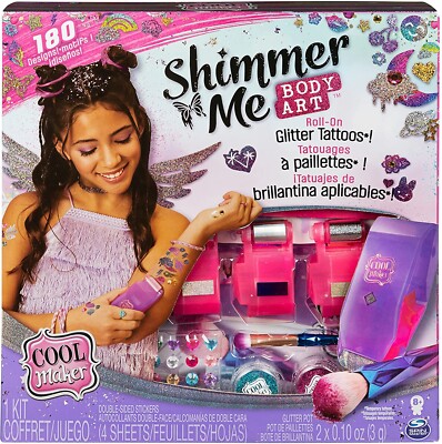 Set Tatuaggi Temporanei Glitter Per Bambini, 24 Colori Brillanti, Tatuaggi Facili Da Applicare E Lavabili, Per Feste E Giochi
