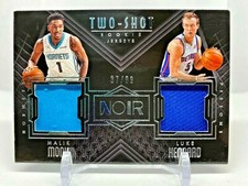 2017-18 Panini Noir Rookie Two Shot Jerseys #'d /99 Malik Monk & Luke Kennard SP