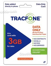 TracFone 3GB Data Only Smartphone plan Direct Add to your phone within 2 Days 