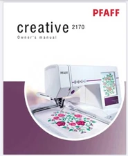 Pfaff Creative 2170 SEWING MACHINE MANUAL GUIDE PDF Digital File 179 Pages