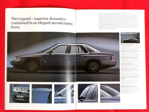 1986-87 HONDA LEGEND 2.5 V6 Sales Brochure UK Market - Very Good Condition - Picture 7 of 16