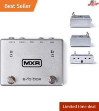 Analog A/B Box M196 - 9V Powered Signal Selector for Guitarists, 6x2.75x4.5 in