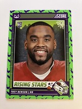 Trey Benson 2024 Score Halloween Rising Stars Green Bats #47 Cardinals RC