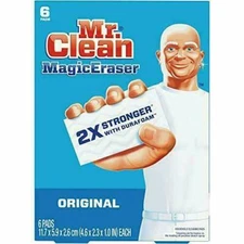 	Mr. Clean Magic Eraser Original Cleaning Pads with Durafoam White 6 Count	