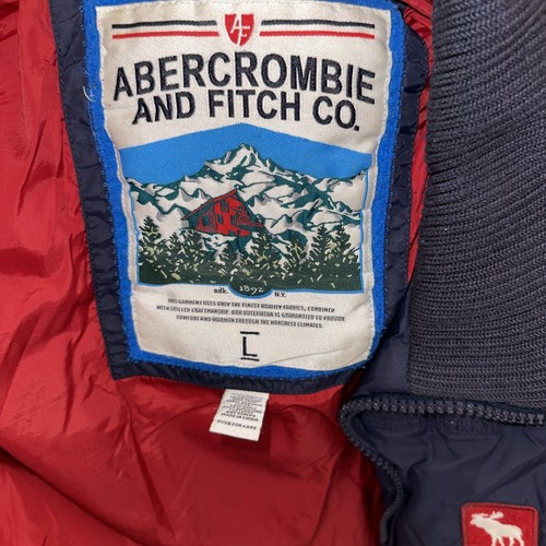 Abercrombie & Fitch Jacke Damen Large Blau Daunen Serie Puffer Wandern - Bild 11 von 14